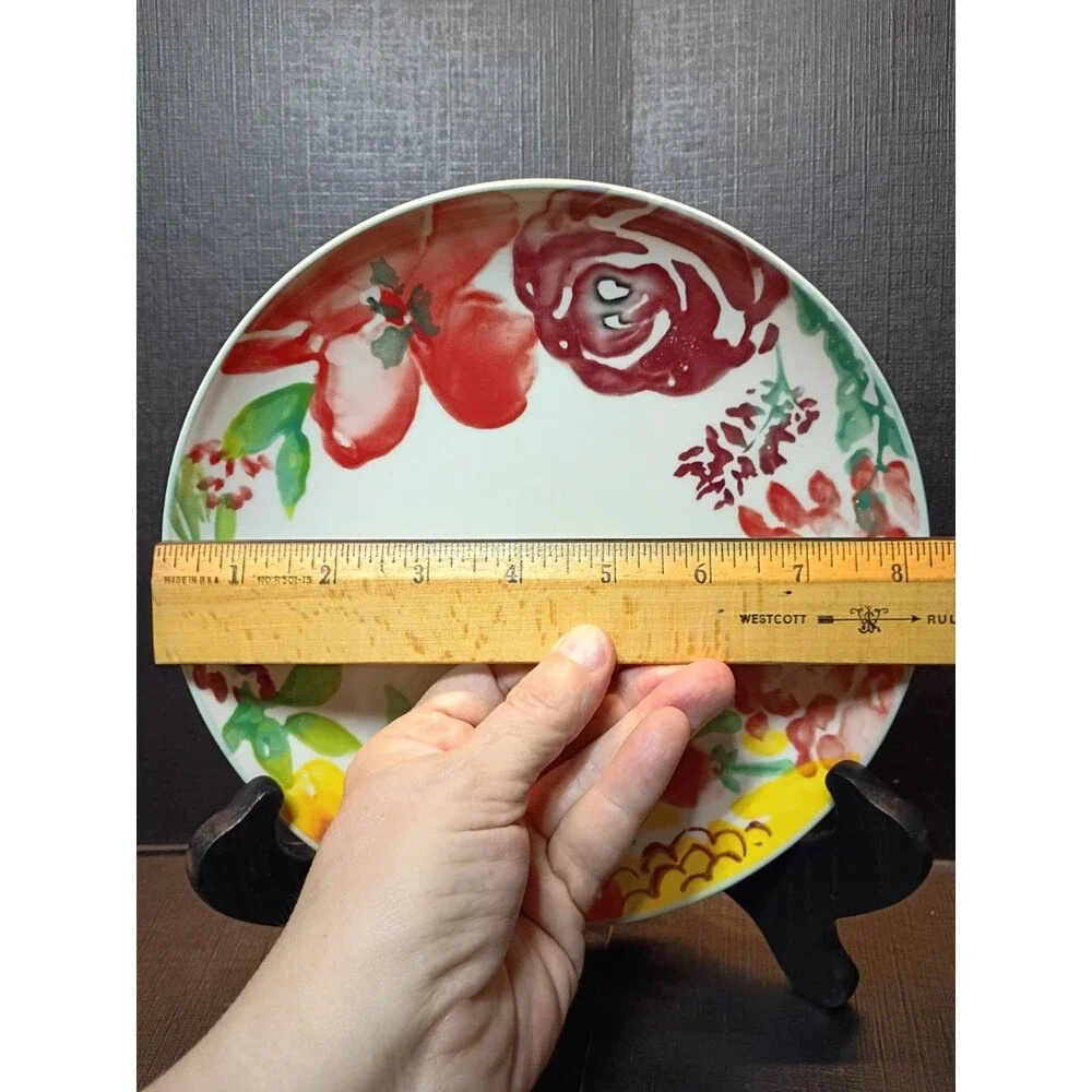 Threshold Joanna Gaines Corinna Floral Stoneware Salad Plate 8.5